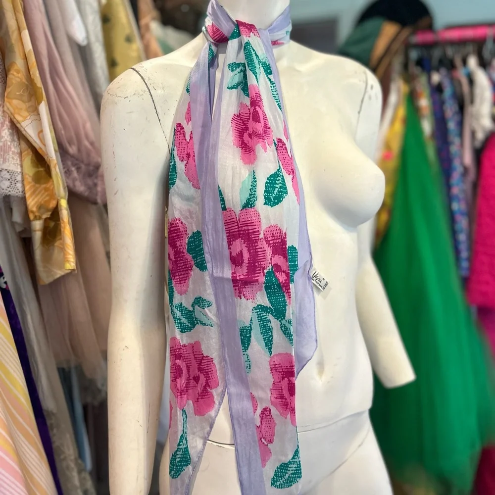 Vintage Vera Floral Scarf
